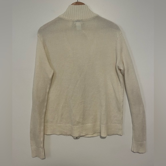 BFA Classics Size L Cream Zip Up Cardigan - Picture 4 of 10